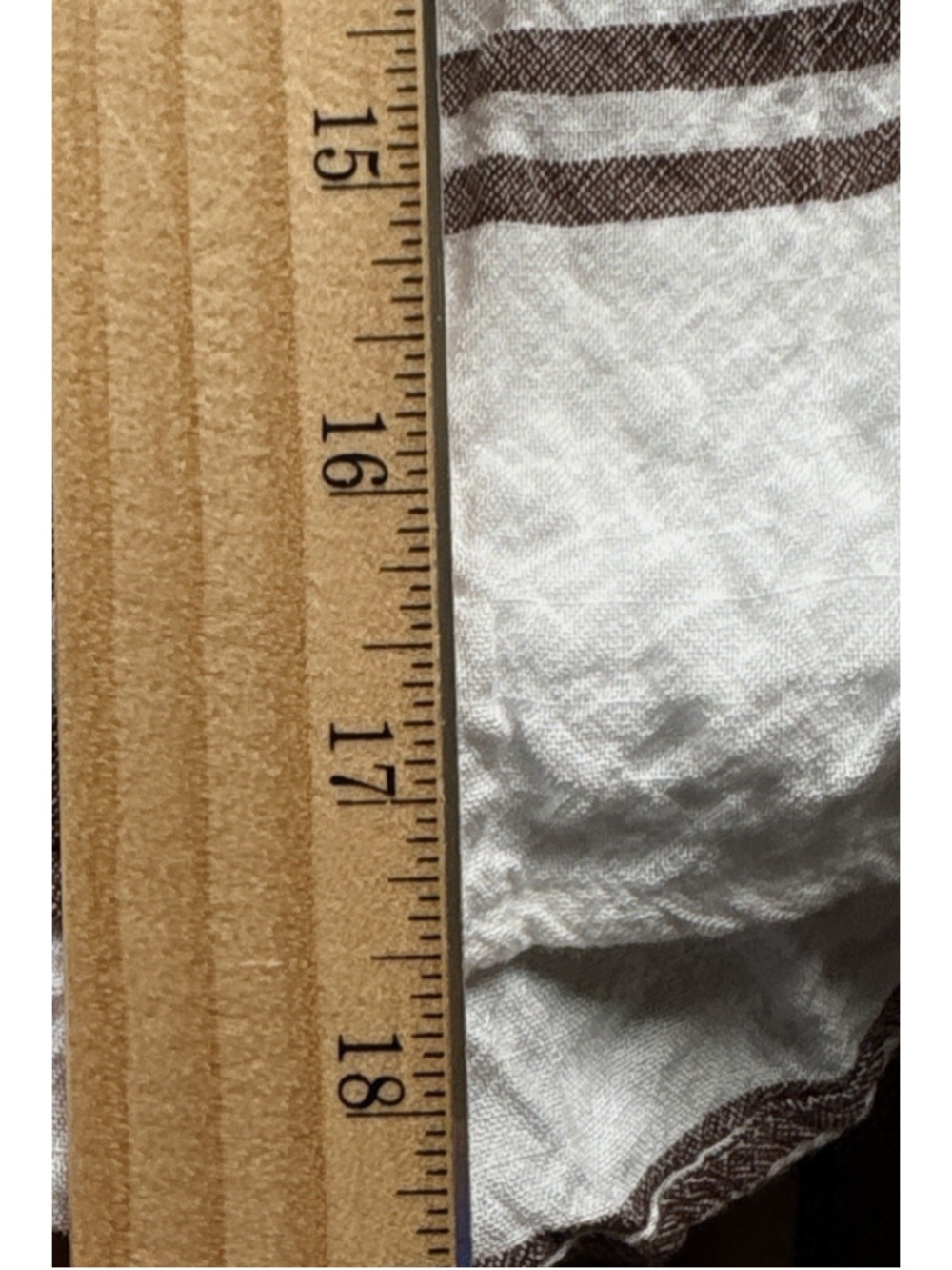 Jane + Delancey Womens Medium Top White Brown Plaid Windowpane Split Neck Boho M - Picture 6 of 7